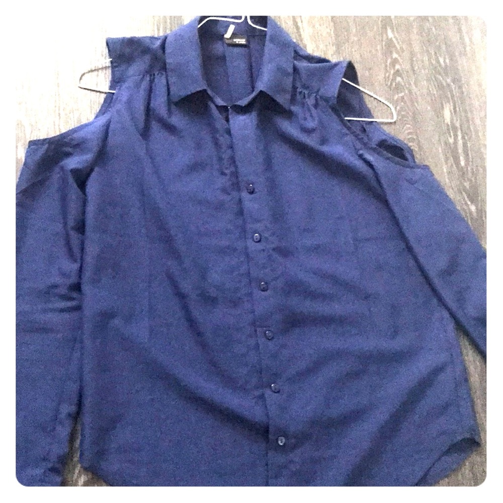 Cold Shoulder Button Down - image 1